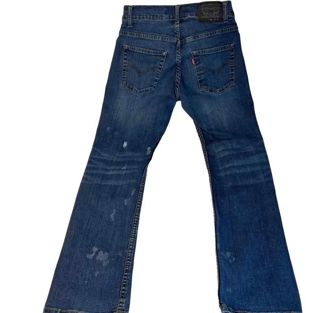 Boy’s Levi’s 511 Slim Jeans 2 Pair Black & Med Wash Size 14 Reg READ DESCRIPTION